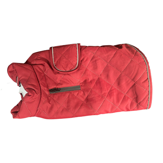 Happy Pet Dog Coat Quilted Classic Burgundy Sml