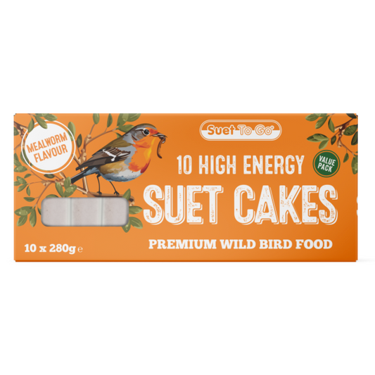 Harrison's Suet To Go Cake Block Mealworm Box 10 x 280g