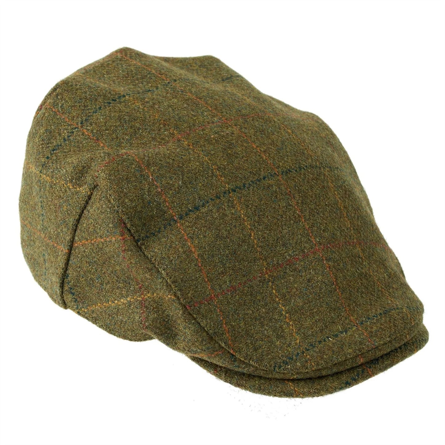 Heather Hats Kinloch Waterproof British Tweed Flat Cap