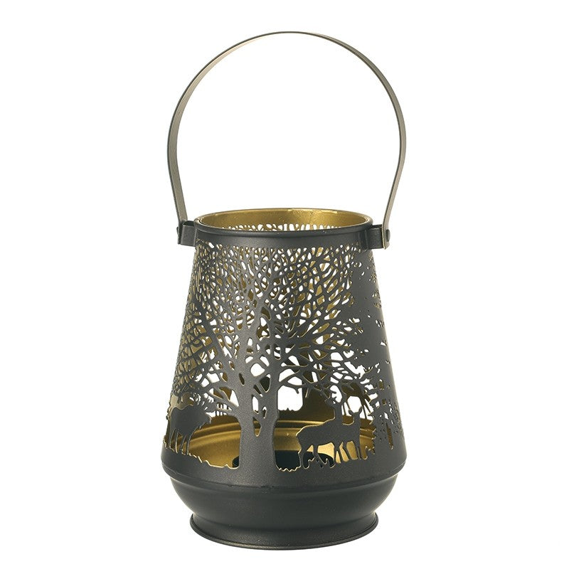 Heaven Sends Black Lantern With Tree Cut Out Design