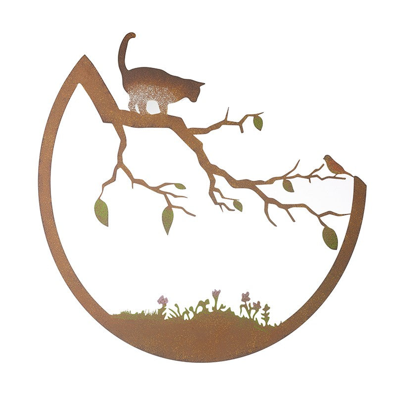 Heaven Sends Cat On Branch Cut Out Wall Plaque