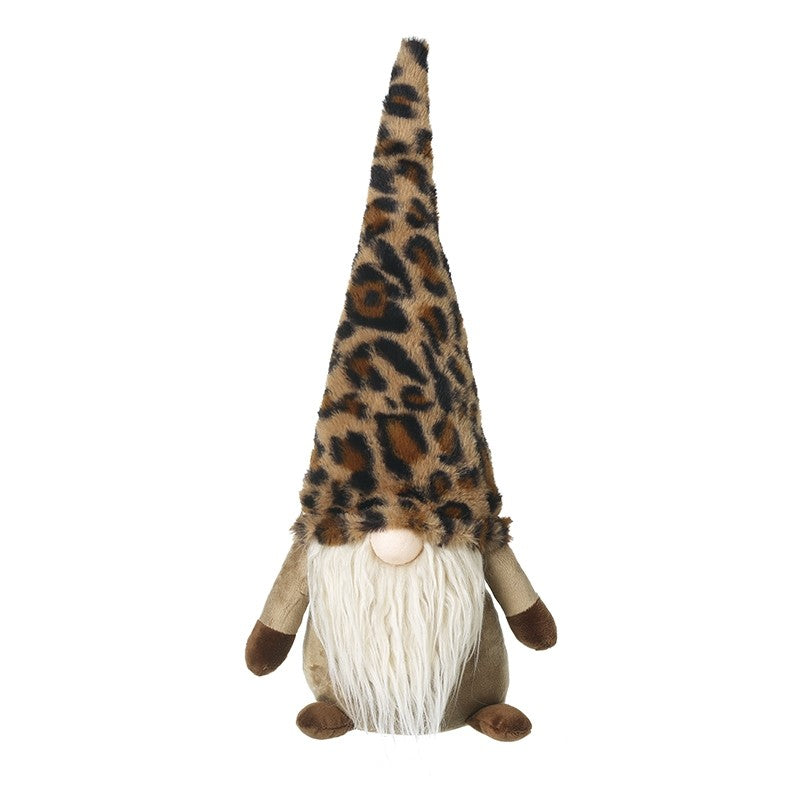 Heaven Sends Gonk With Leopard Print Hat Standing Decoration