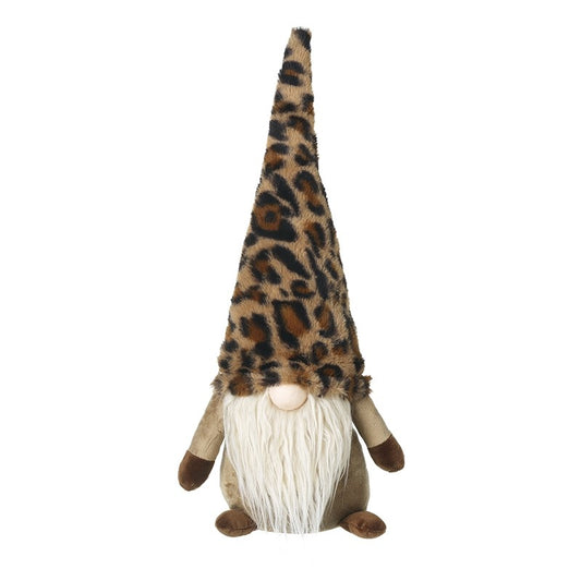Heaven Sends Gonk With Leopard Print Hat Standing Decoration