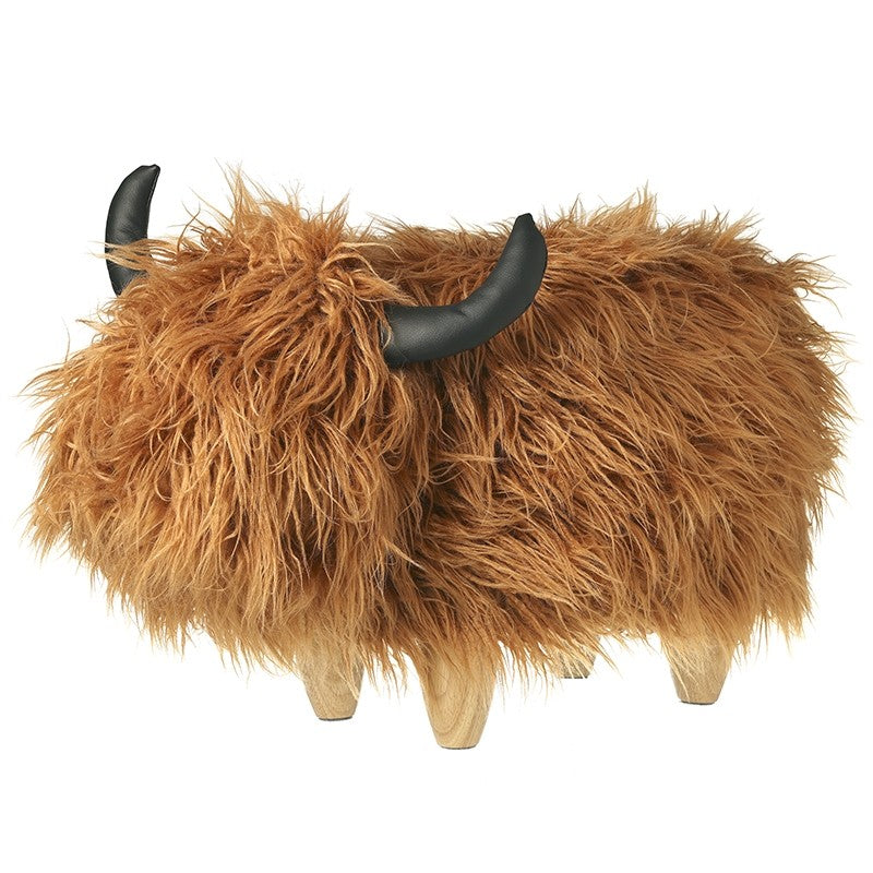 Heaven Sends Highland Cow Decorative Stool