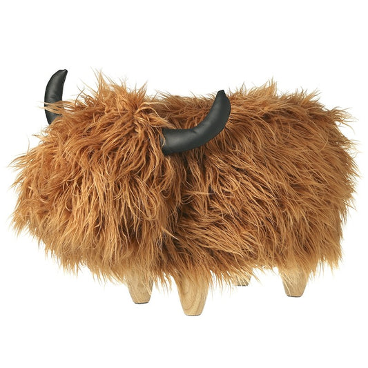 Heaven Sends Highland Cow Decorative Stool