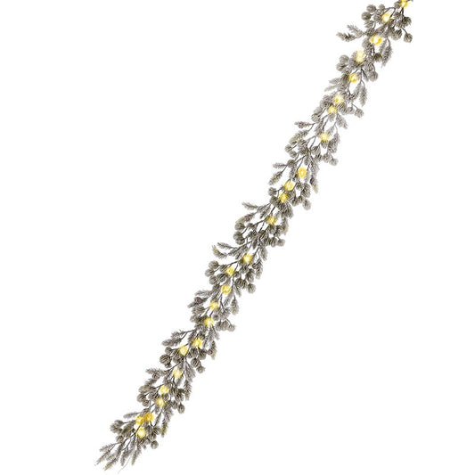 Heaven Sends Light Up Green Leaf Garland