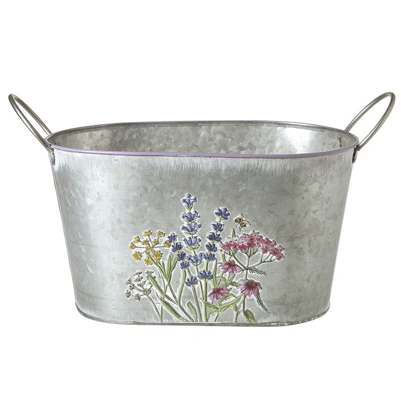 Heaven Sends Metal Flower Pot