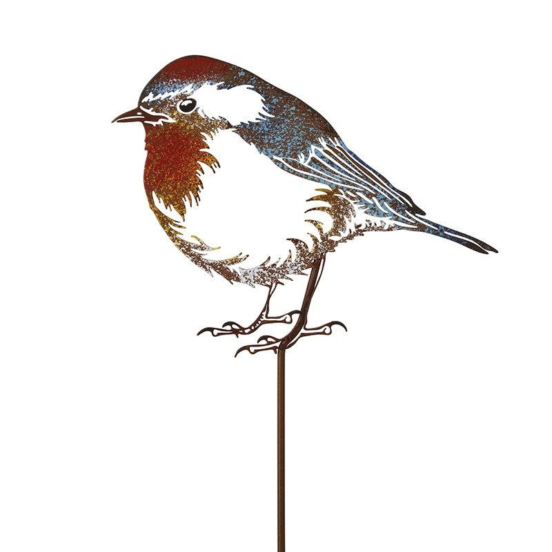 Heaven Sends Metal Robin Garden Stake