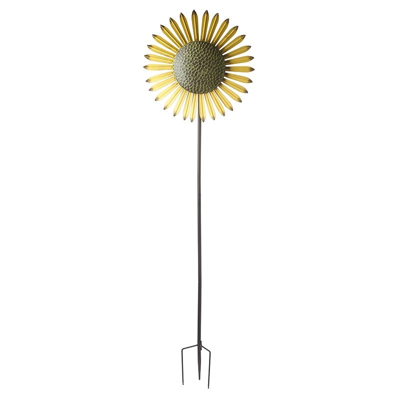 Heaven Sends Metal Sunflower Windmill Stake