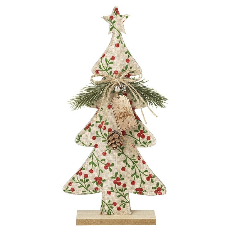Heaven Sends Pattern Fabric Tree Tabletop Decoration