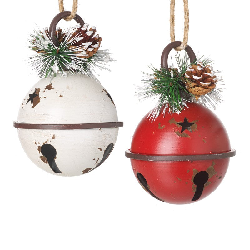 Heaven Sends Red & White Bell Mix Hanging Christmas Decoration