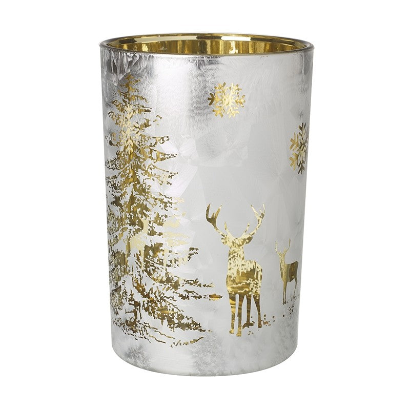 Heaven Sends Silver Deer T Light Holder