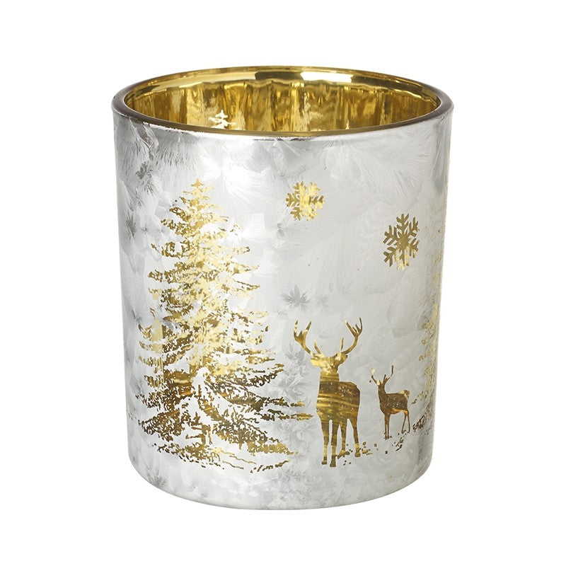 Heaven Sends Silver Deer T Light Holder