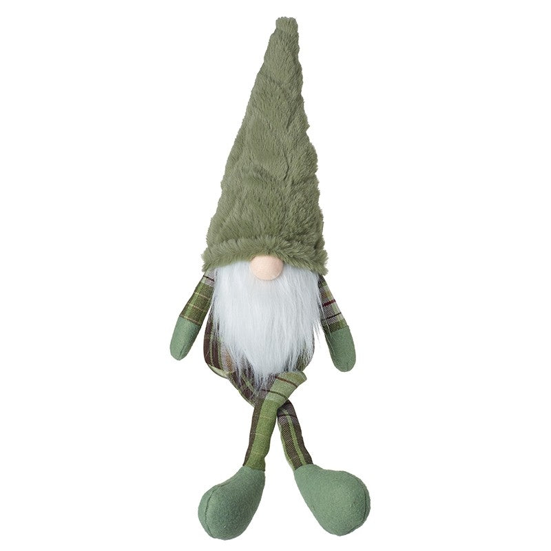 Heaven Sends Sitting Gonk In Green Hat Christmas Decoration