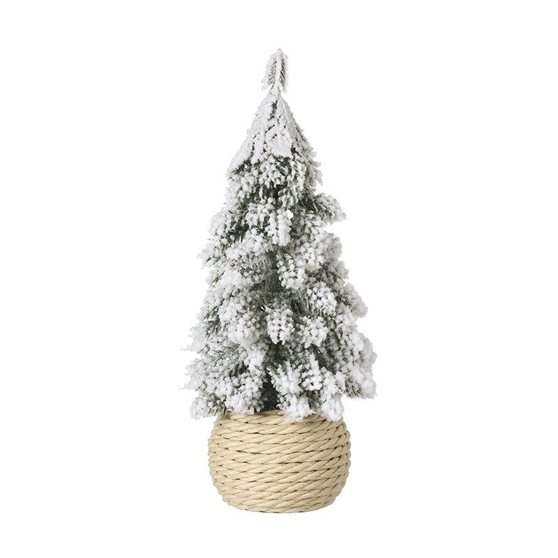 Heaven Sends Snowy Christmas Tree Basket Base Small