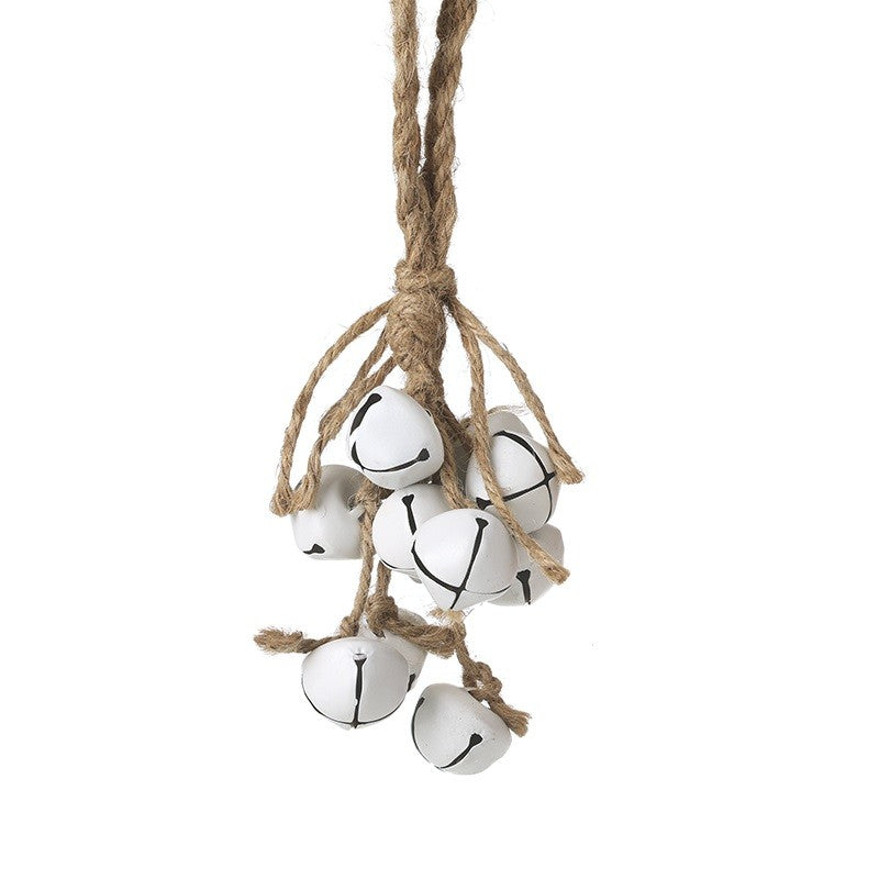 Heaven Sends White Metal Bells Hanging Decoration