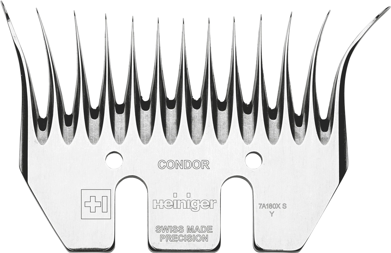 Heiniger Condor Run-In Right Hand Sheep Shearing Comb