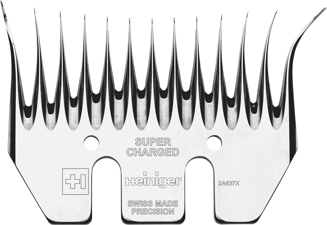 Heiniger Super Charged Run-In Right Hand Sheep Shearing Comb