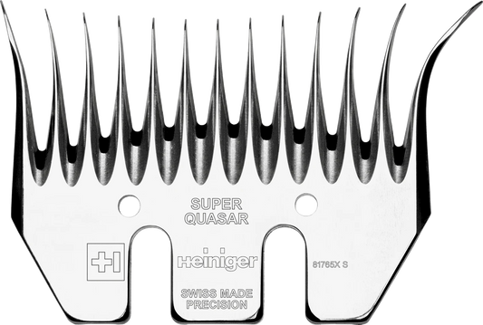 Heiniger Super Quasar Run-In Right Hand Sheep Shearing Comb