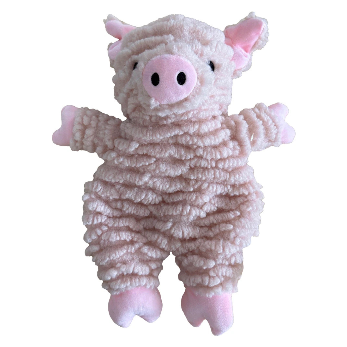 Hem & Boo Non-Stuffing Crinkle Pig Squeaky Dog Toy 27cm