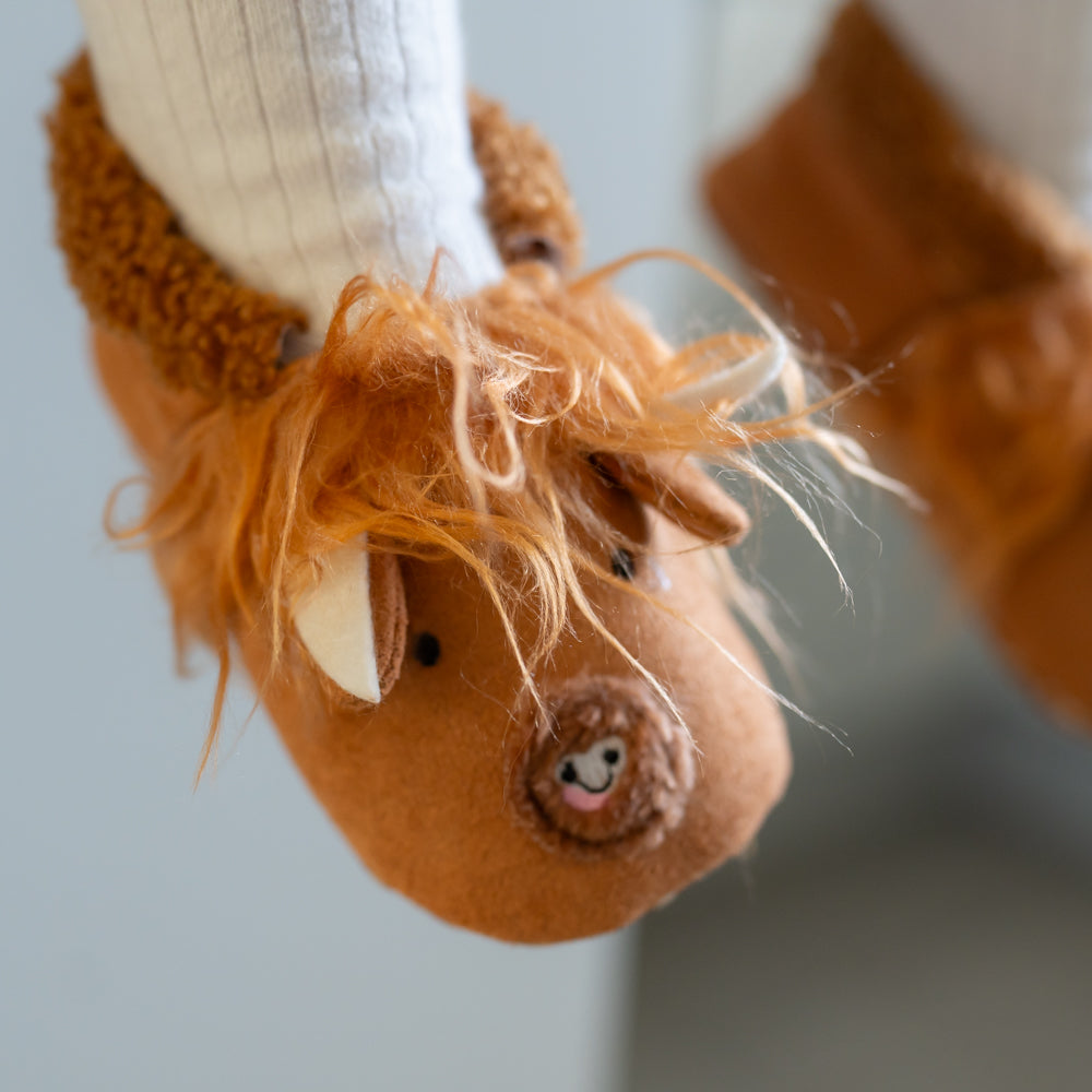 Ziggle - Cow slippers size 12-18m