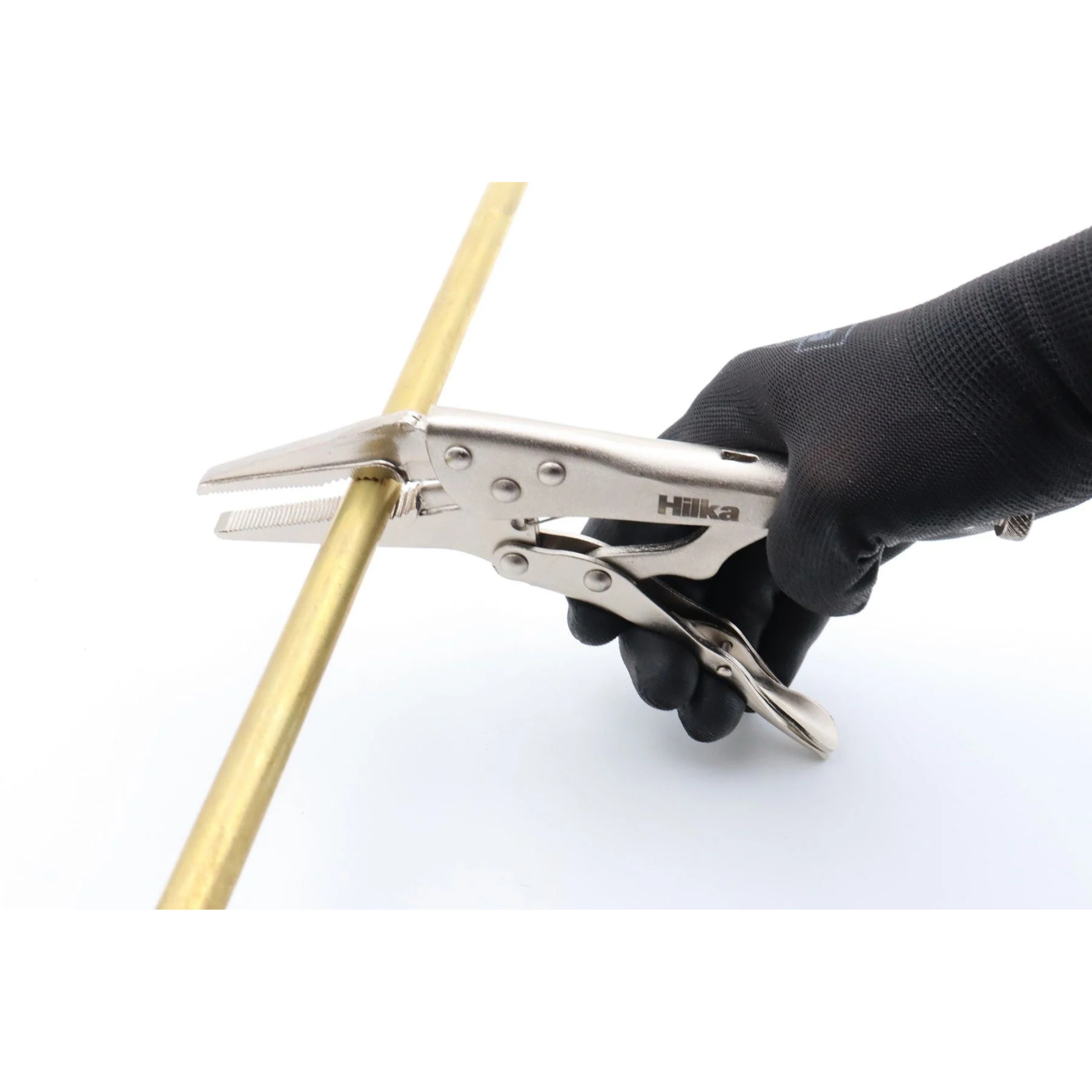 Hilka Long Nose Locking Curved Jaw Wrench 9" (230mm)