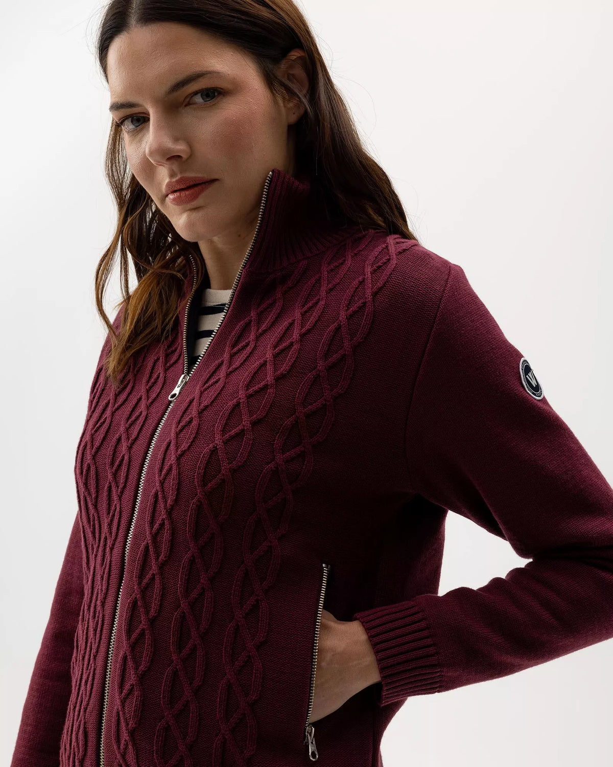 Holebrook Sweden Marianne Full Zip Windproof Sweater