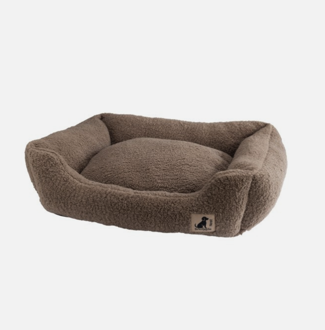 House of Paws Teddy Mocha Fleece Bed