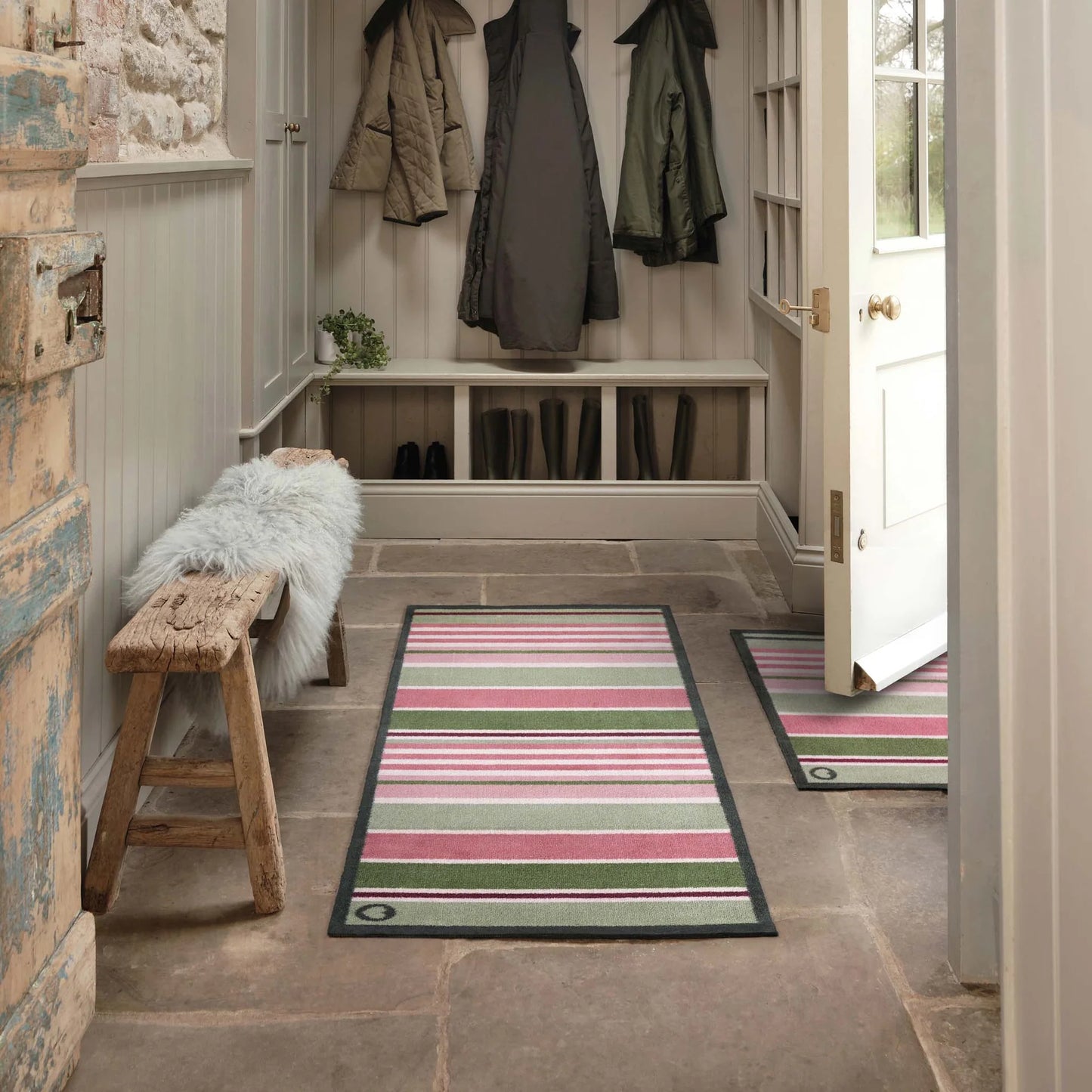 Hug Rug Country Rose Stripe Runner Mat