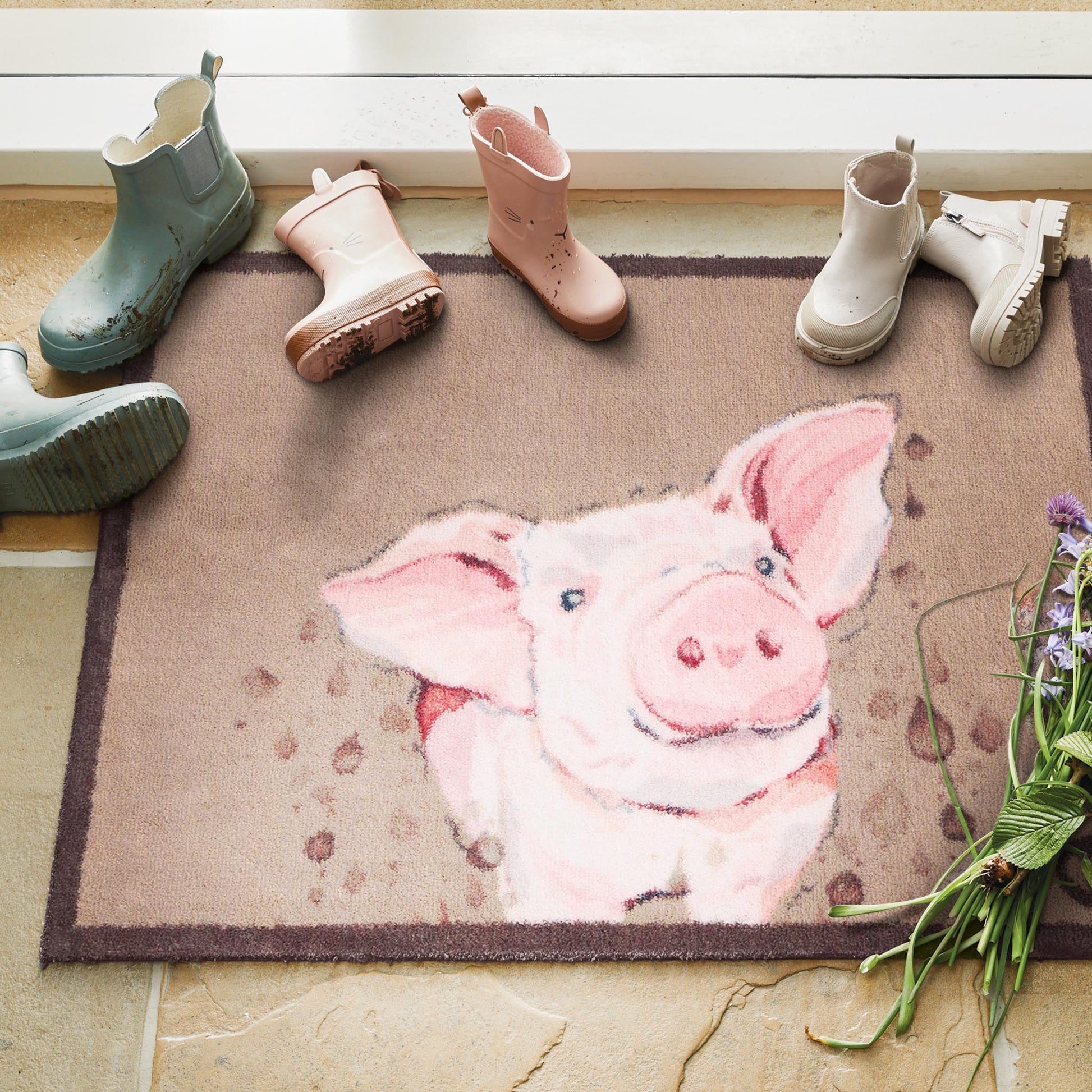 Hug Rug Farmyard Pig Doormat