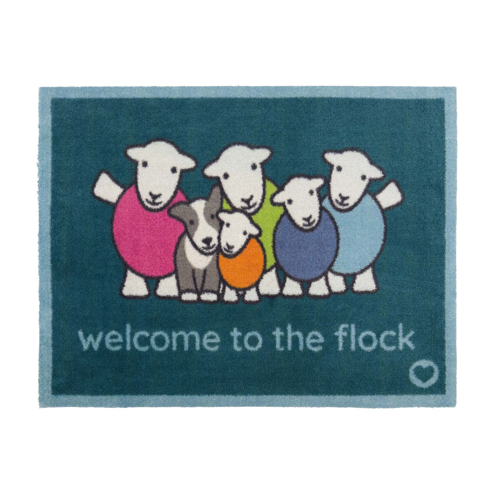 Hug Rug Flock Herdy Washable Doormat