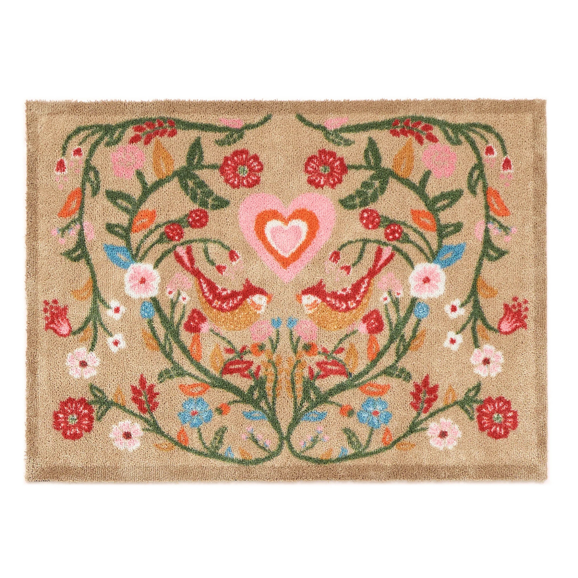 Hug Rug Garden Lovebirds Door Mat