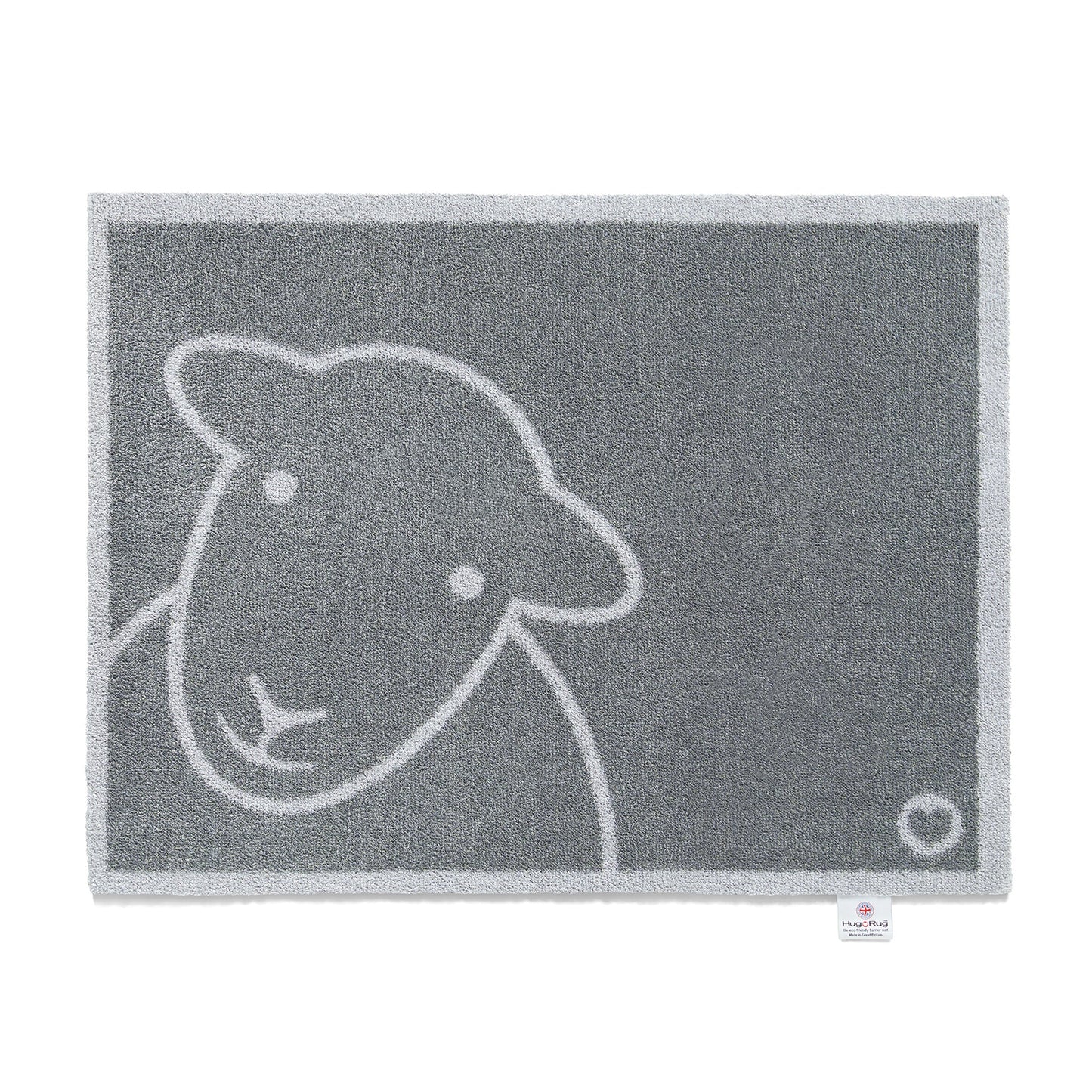 Hug Rug Hello Grey Herdy Door Mat
