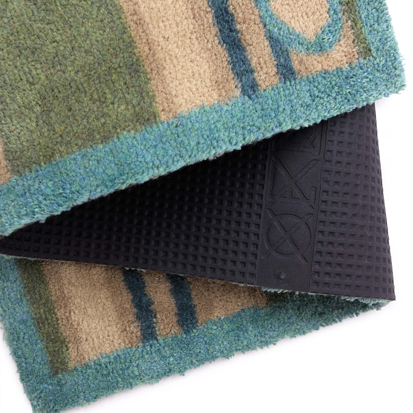 Hug Rug Timeless Stripe Green Washable Doormat