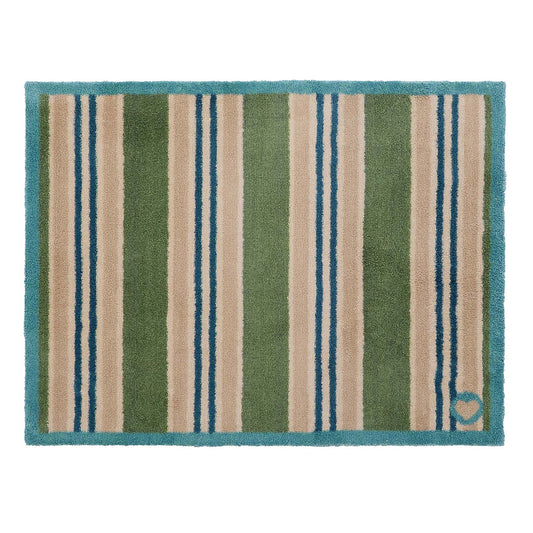 Hug Rug Timeless Stripe Green Washable Doormat