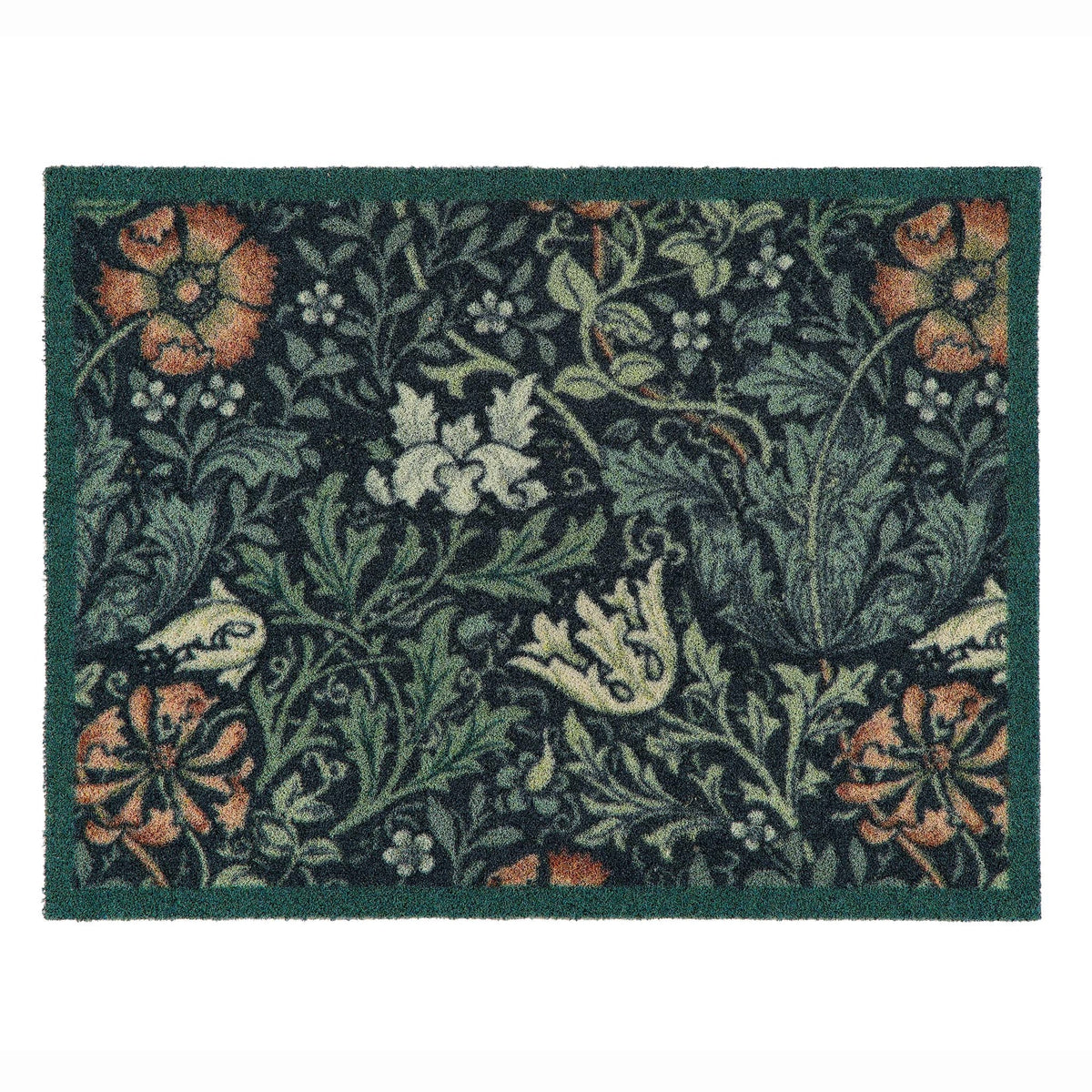 Hug Rug x Morris and Co Compton Multi outdoor doormat featuring J H Dearle floral pattern