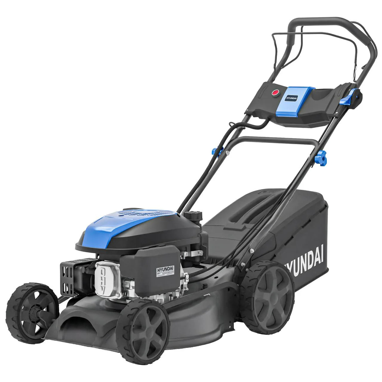 Hyundai HYM17150SPEX Electric Start Self-Propelled Petrol Lawnmower 43cm