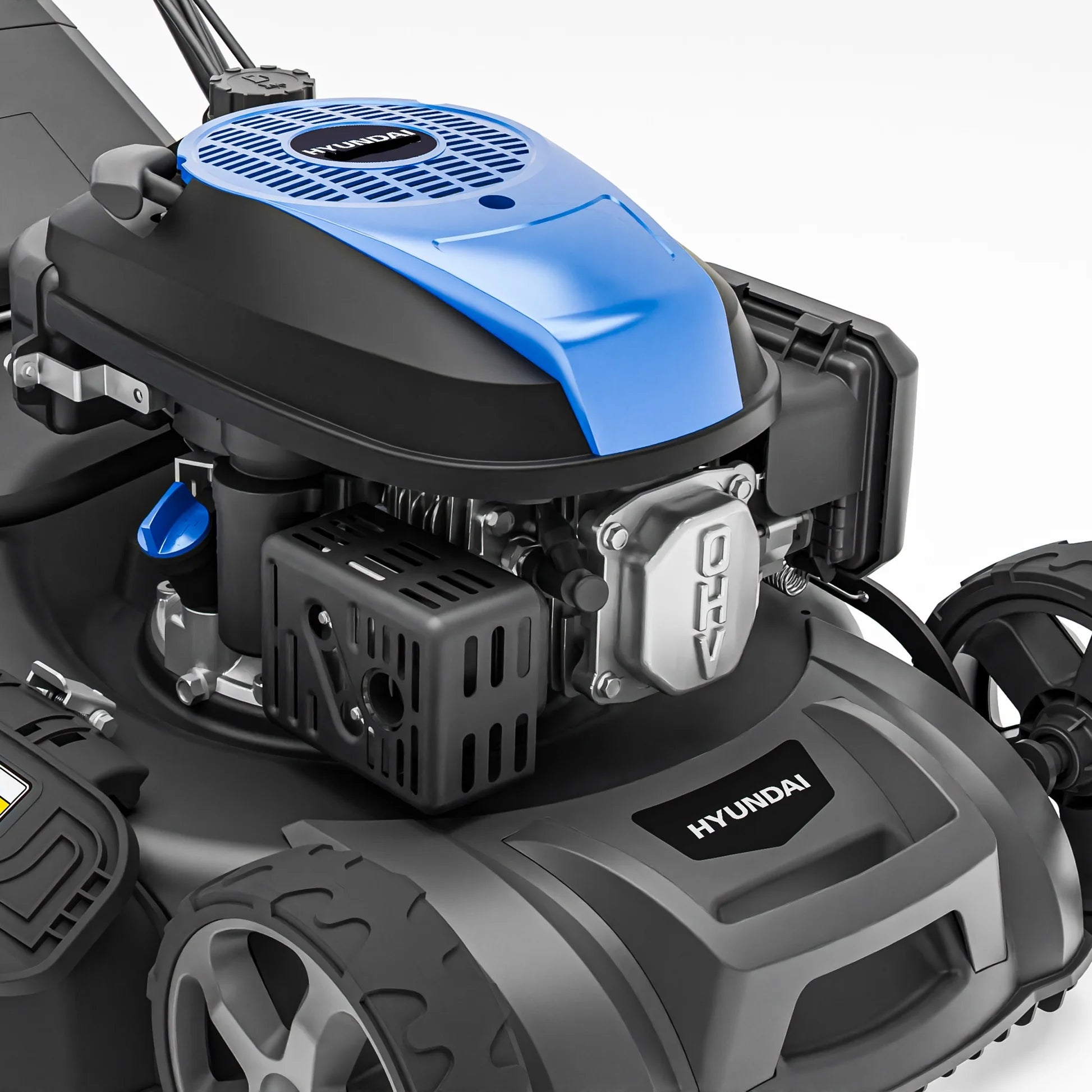 Hyundai HYM22200SPEX Self-Propelled Electric Start Petrol Lawnmower 22"/56cm