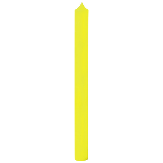 IHR Cylinder Candle Neon Yellow