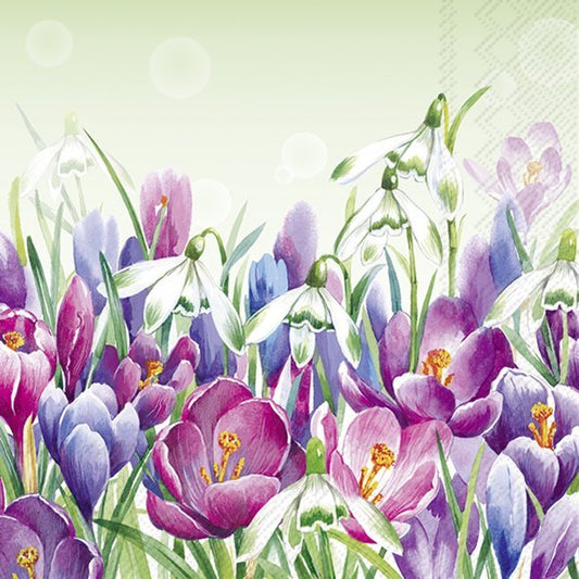 IHR Light Green Crocus Lunch Napkins