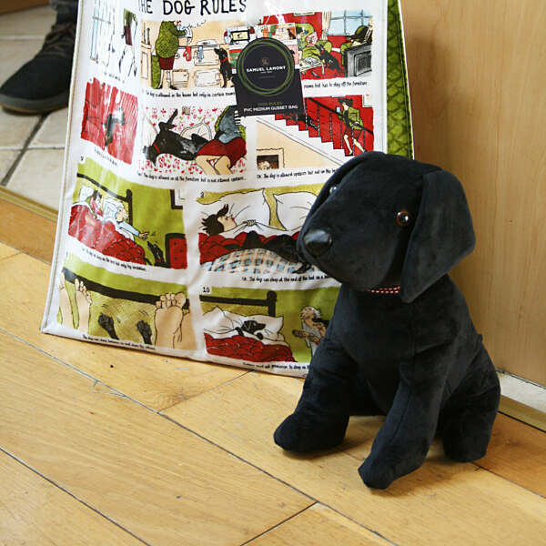 Samuel Lamont Black Labrador Pup Door Stop