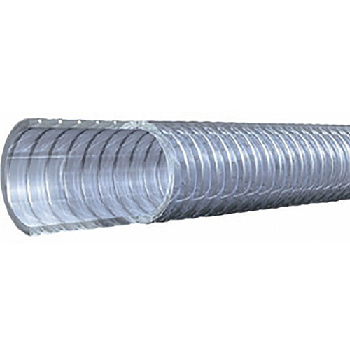 Clear Wire Reinforced PVC S&D Hose 51 x 61mm