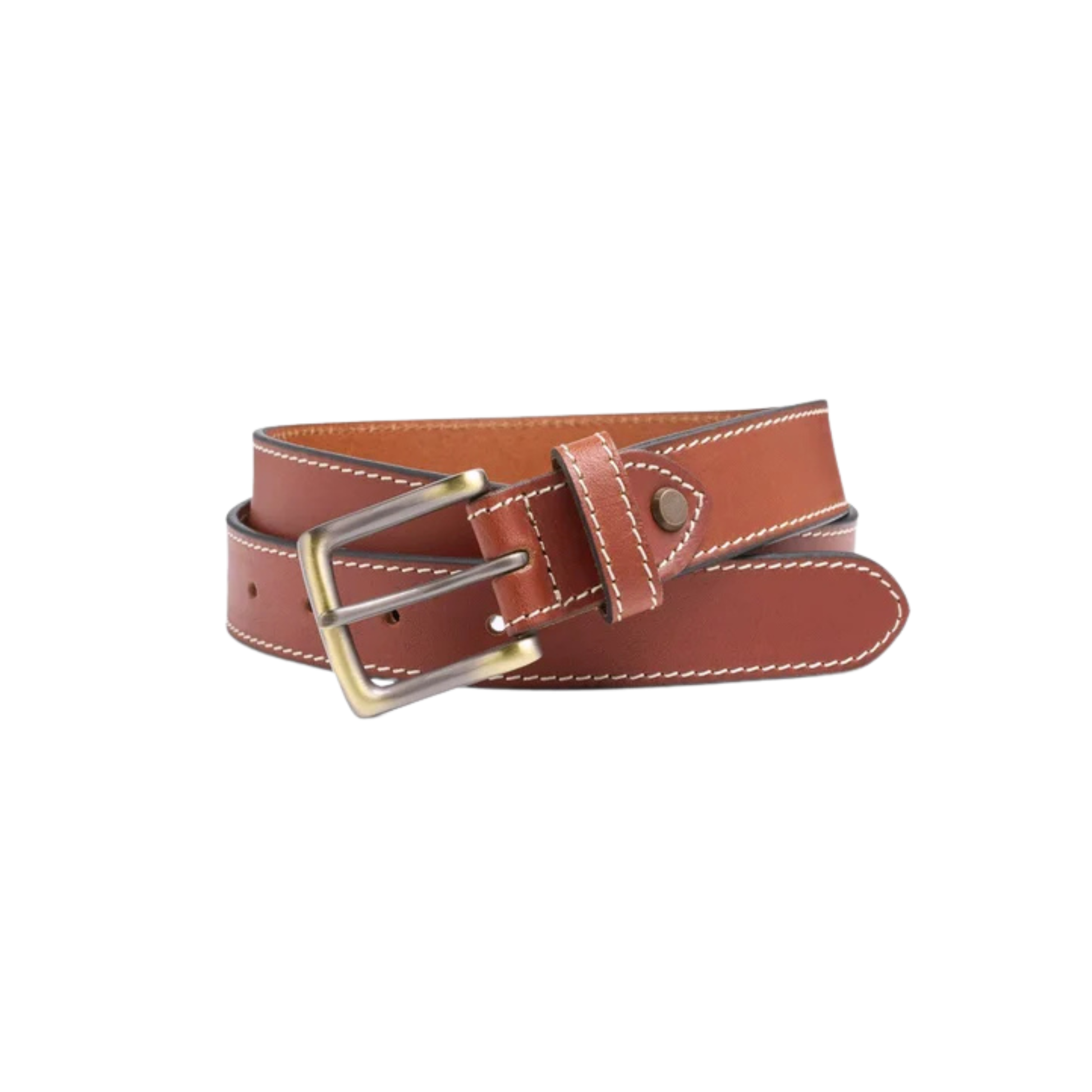 Ibex Stitched Edge Leather Belt