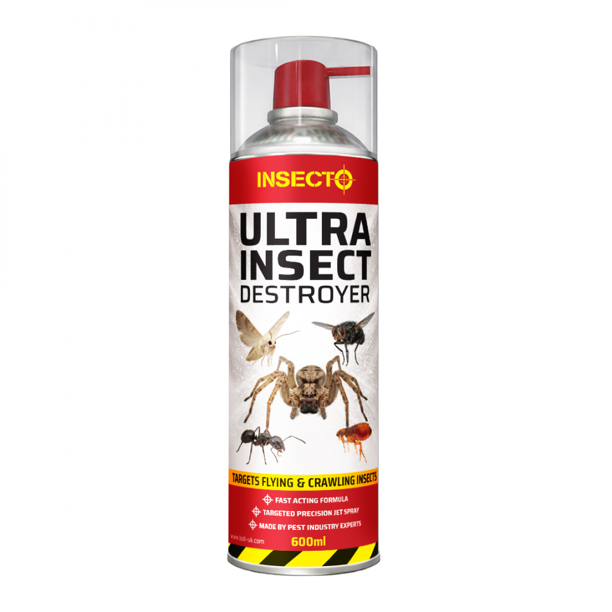Insecto Ultra Insect Destroyer 600ml aerosol spray can for fast knockdown insect control