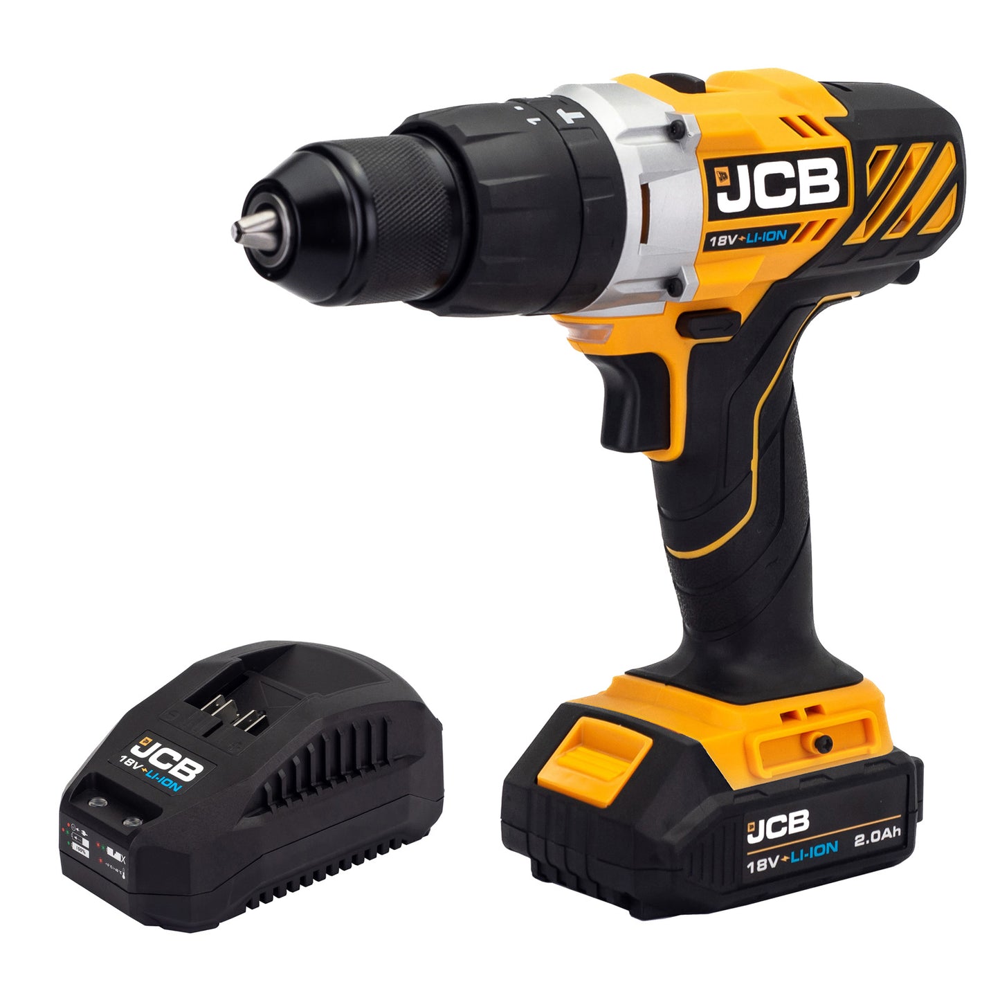 JCB 18V Cordless 45Nm Brushless Combi Drill