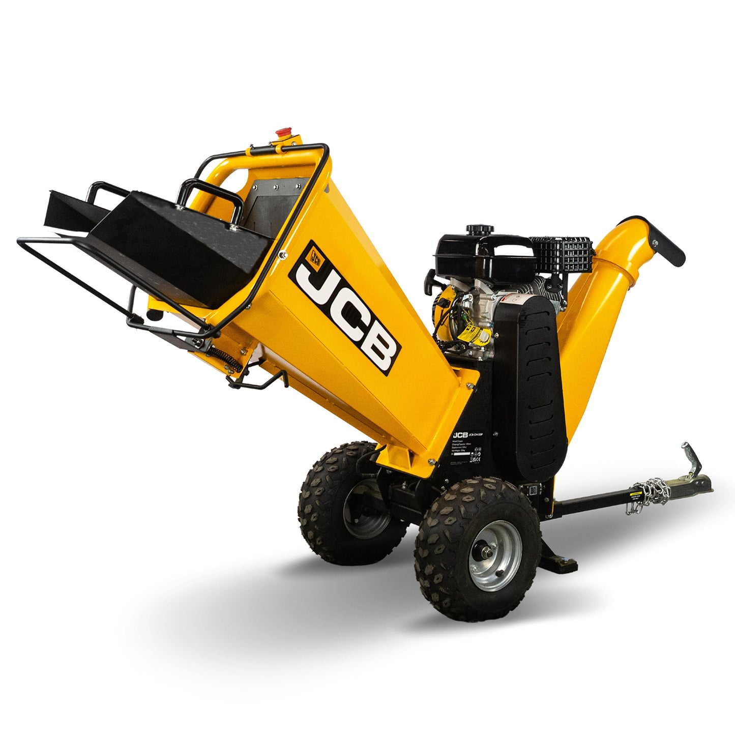 JCB Heavy Duty Petrol Wood Chipper 224cc 4-Stroke 100mm /4” JCB-CH75100P