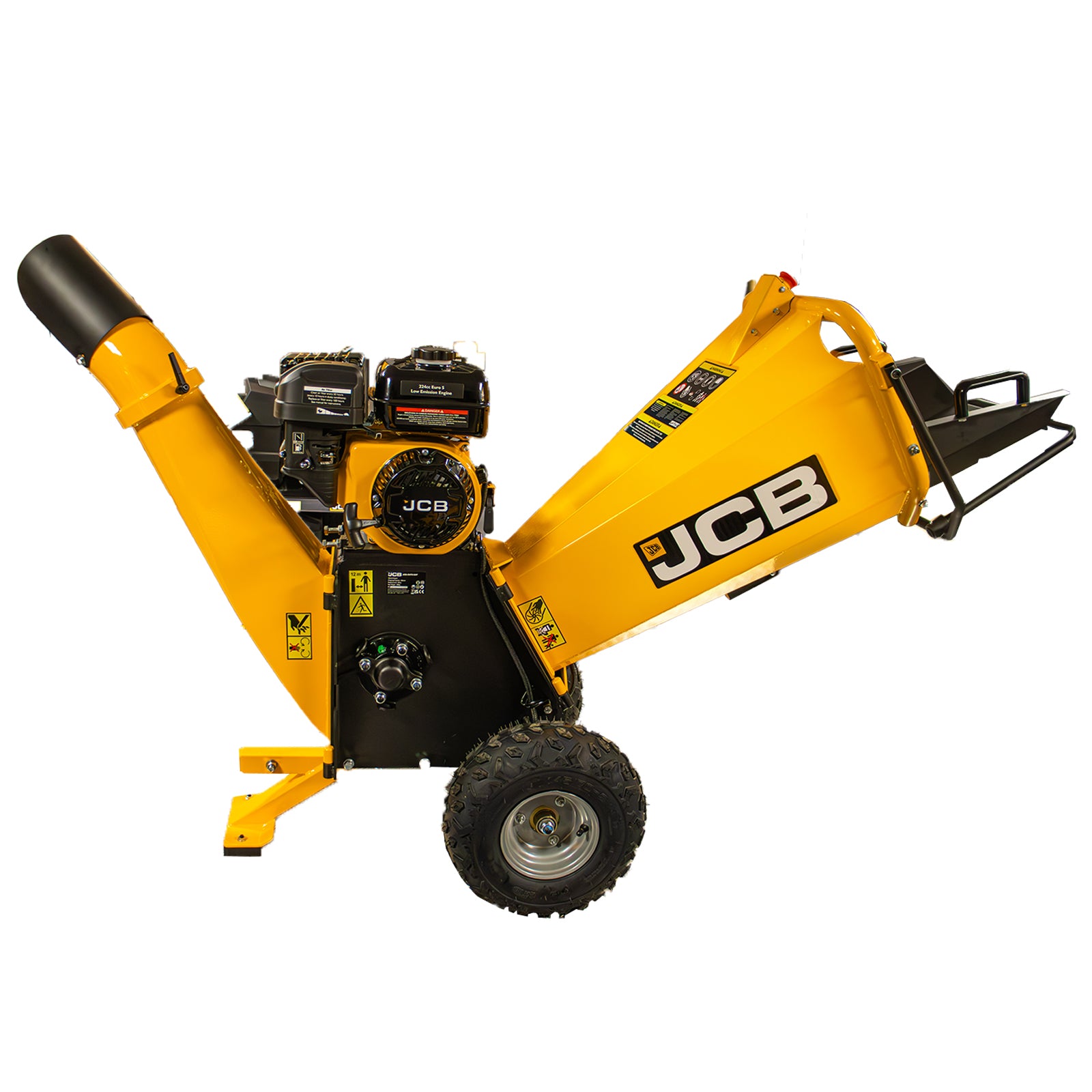 JCB Heavy Duty Petrol Wood Chipper 224cc 4-Stroke 100mm /4” JCB-CH75100P