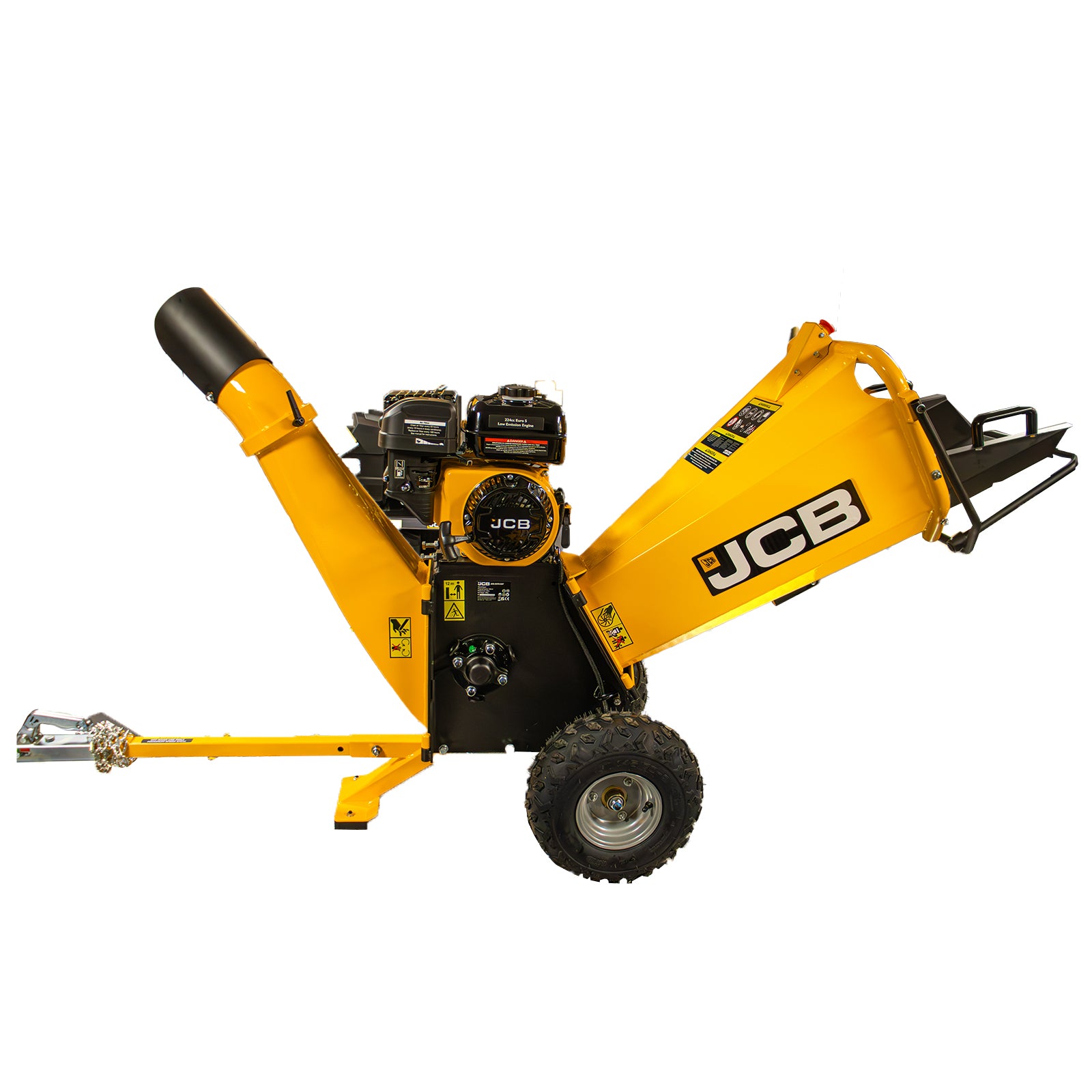 JCB Heavy Duty Petrol Wood Chipper 224cc 4-Stroke 100mm /4” JCB-CH75100P