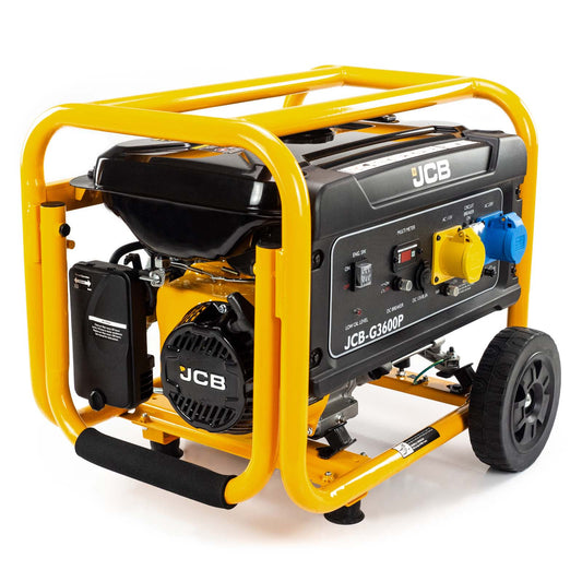 JCB Recoil Pull Start CB Engine Petrol Site Generator 224cc JCB-G3600P