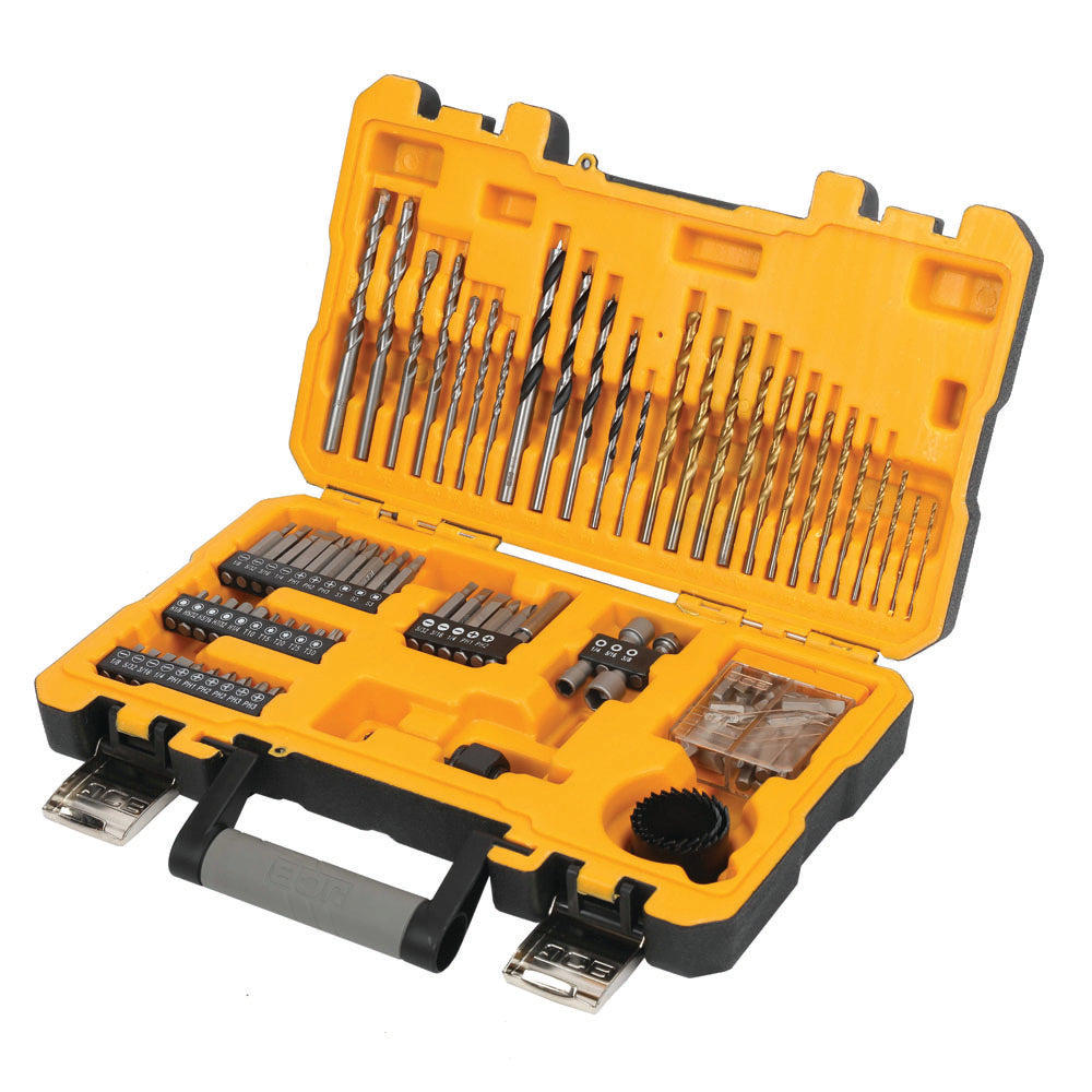 JCB 100 Piece Drill Bit Set In Storage Case JCB-PTA-100